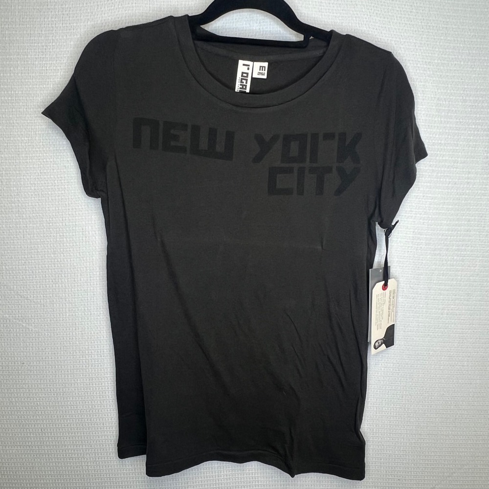 Rogan for Target New York City Organic Cotton Graphic Tee Black Womens Medium